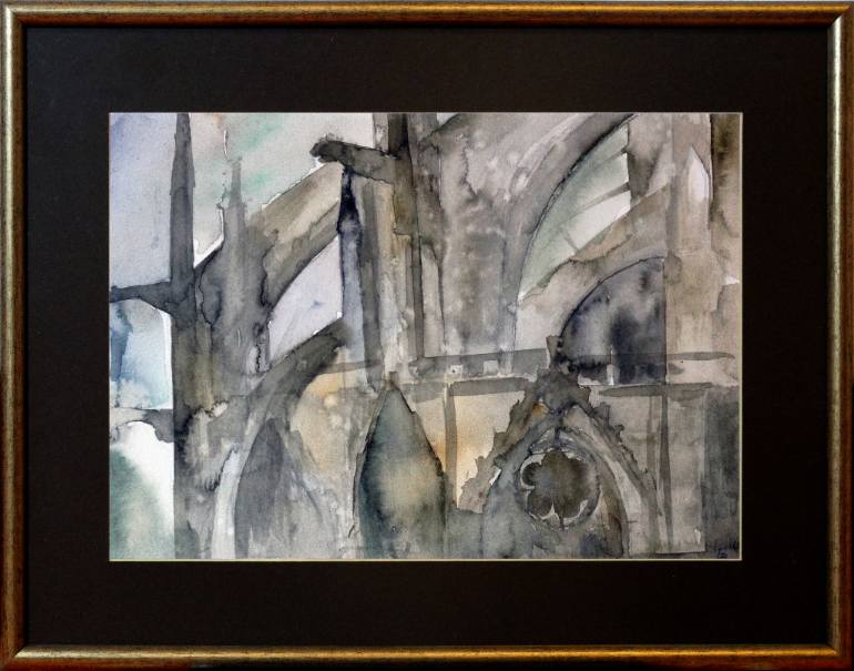 770x605 Saatchi Art Gargoyle Ii, Series Paris, My Love Painting By - Gargoyle Painting