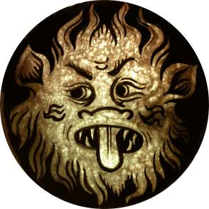 294x294 Stained Glass Painting - Gargoyle Painting