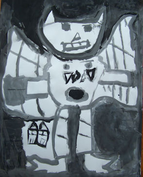 294x364 The Pod Floating Studio Gallery Gargoyle Painting - Gargoyle Painting