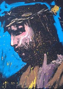 214x300 David Garibaldi Original Painting Jesus Christ 2008 Latex - Garibaldi Painting