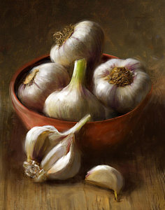 236x300 Garlic Painting By Robert Papp - Garlic Painting