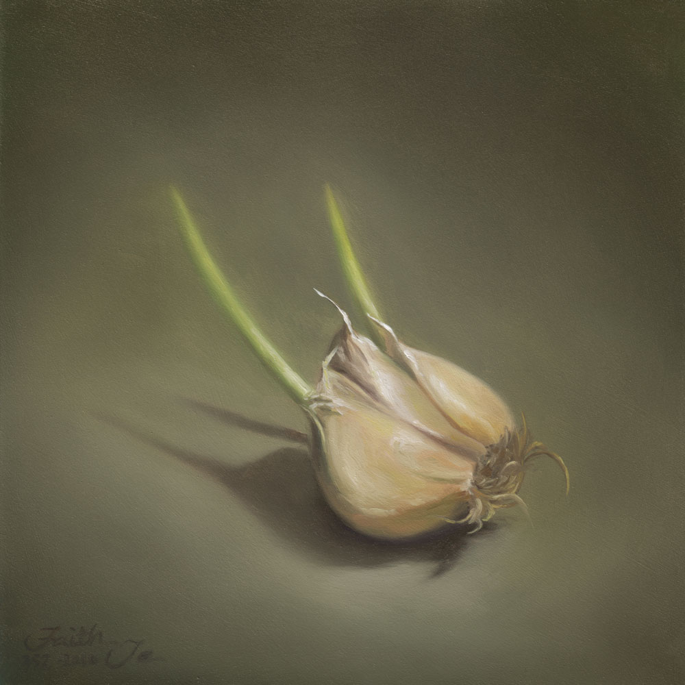 1000x1000 Garlic Sprouts - Garlic Painting