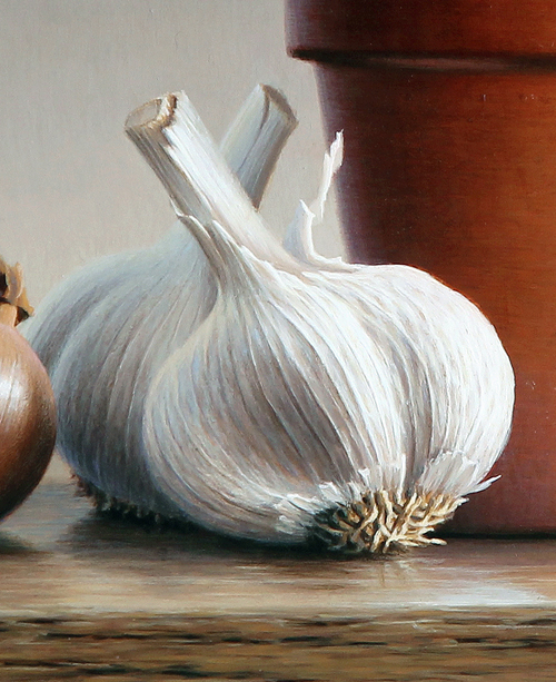 500x613 New Painting Onions And Garlic Brett Humphries - Garlic Painting