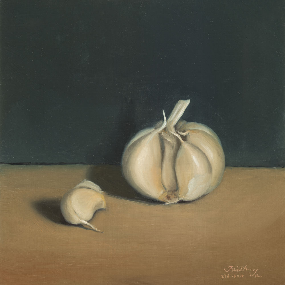 1000x1000 Garlic Oil Painting - Garlic Painting