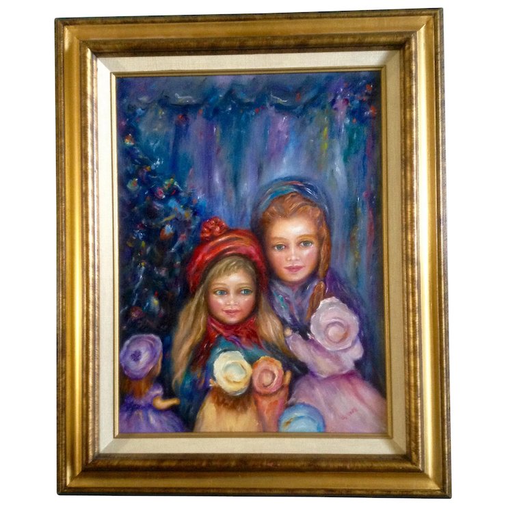 740x740 Garnet Marie Veith (1927 2015), Oil Painting On Canvas, Two Young - Garnet Painting