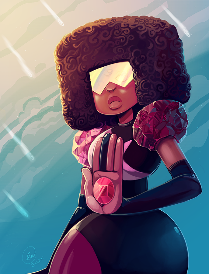 687x900 Garnet By Owlygem - Garnet Painting