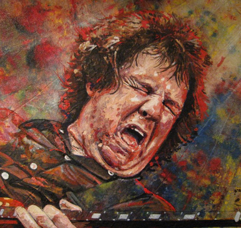 792x749 Gary Moore Music Art - Gary Painting