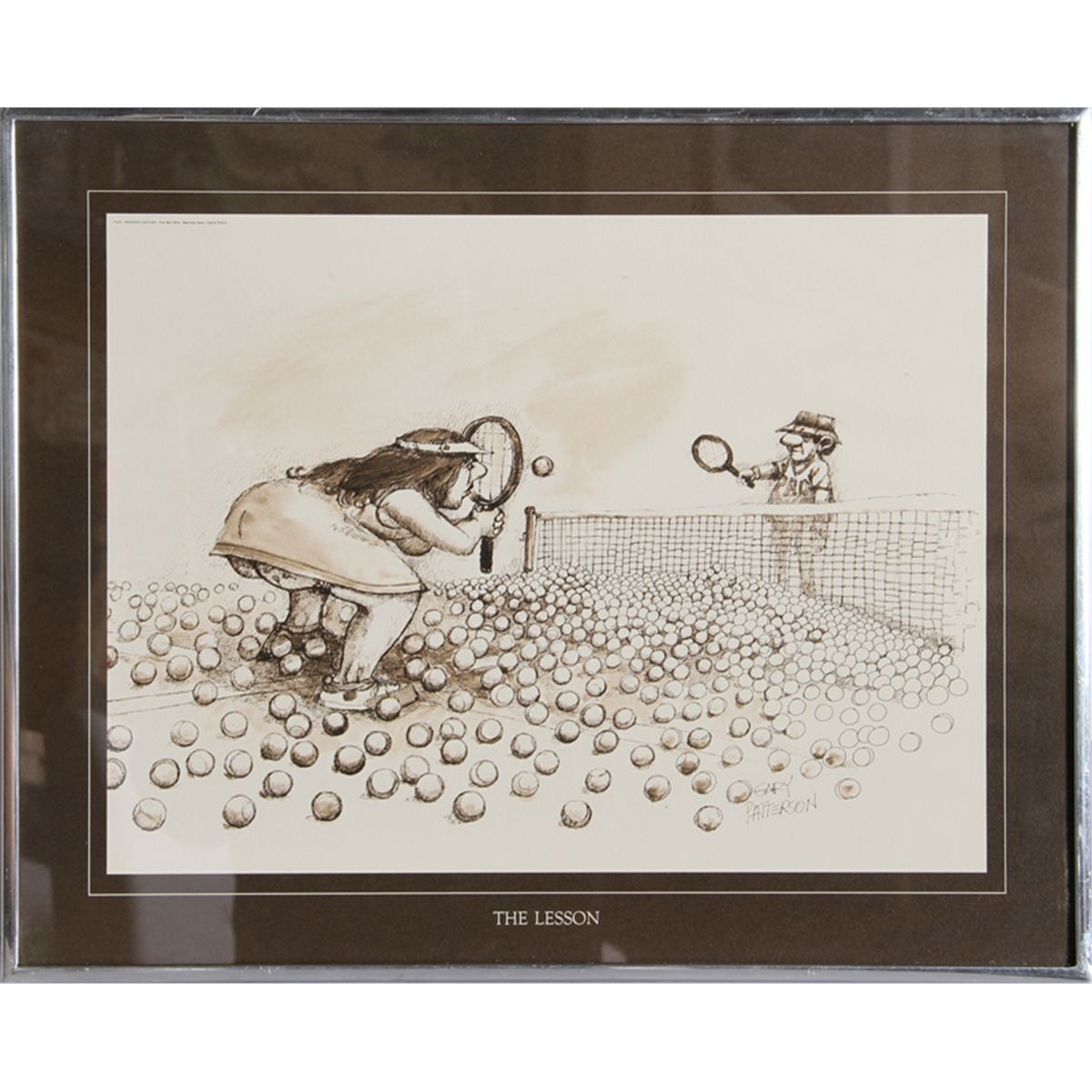 1200x1200 Gary Patterson, Lot Of 4 Framed Tennis Posters - Gary Patterson Painting