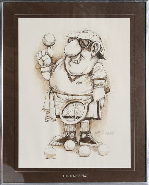 484x600 Gary Patterson Tennis Poster - Gary Patterson Painting