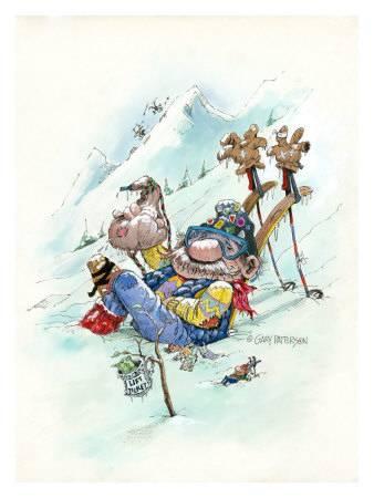 338x450 Ski Bum Giclee Print By Gary Patterson - Gary Patterson Painting