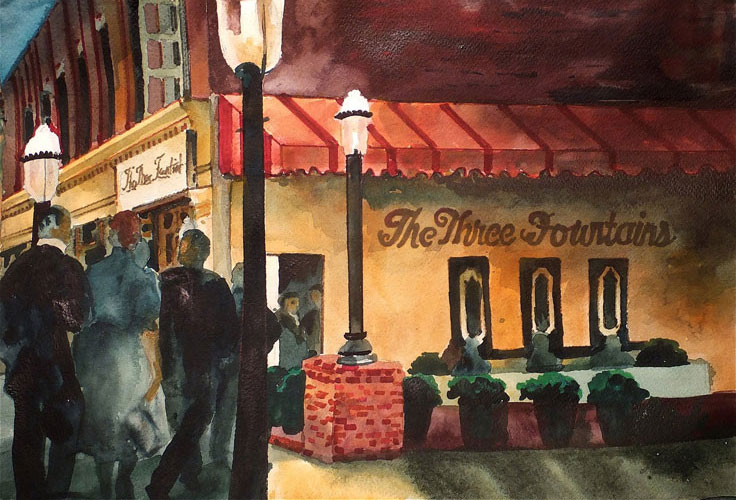 736x500 Lost Tables Gaslight Square - Gas Light Painting