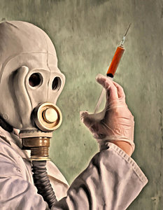 233x300 Gas Mask Paintings Fine Art America - Gas Mask Painting