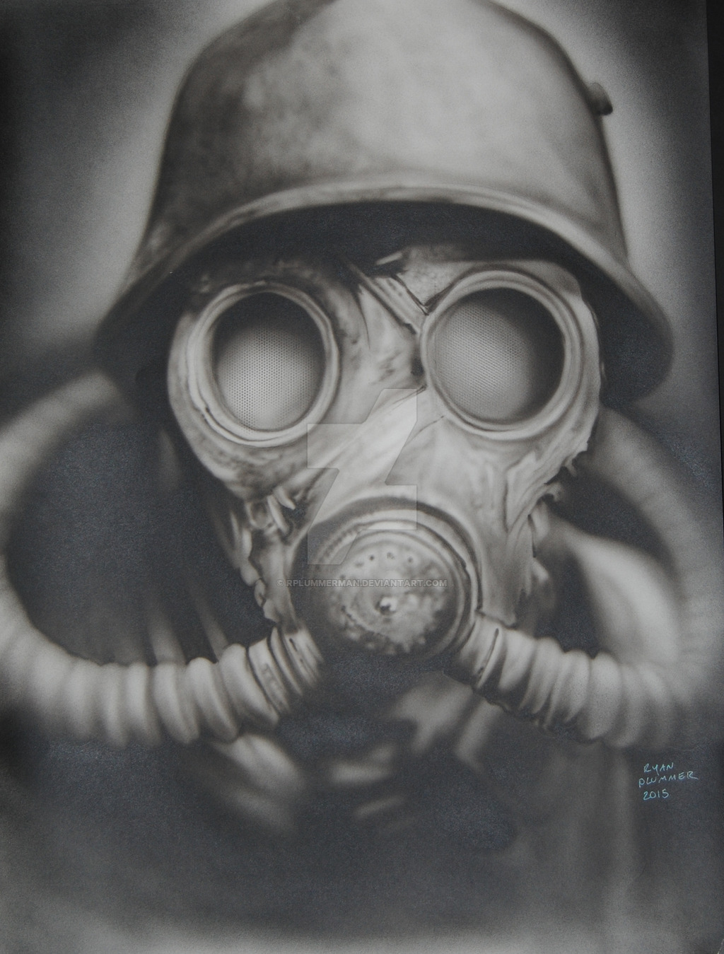 Gas Mask Painting at PaintingValley.com | Explore collection of Gas ...