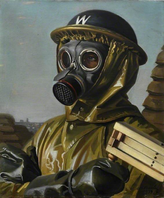 566x685 Gas Mask Art Uk - Gas Mask Painting