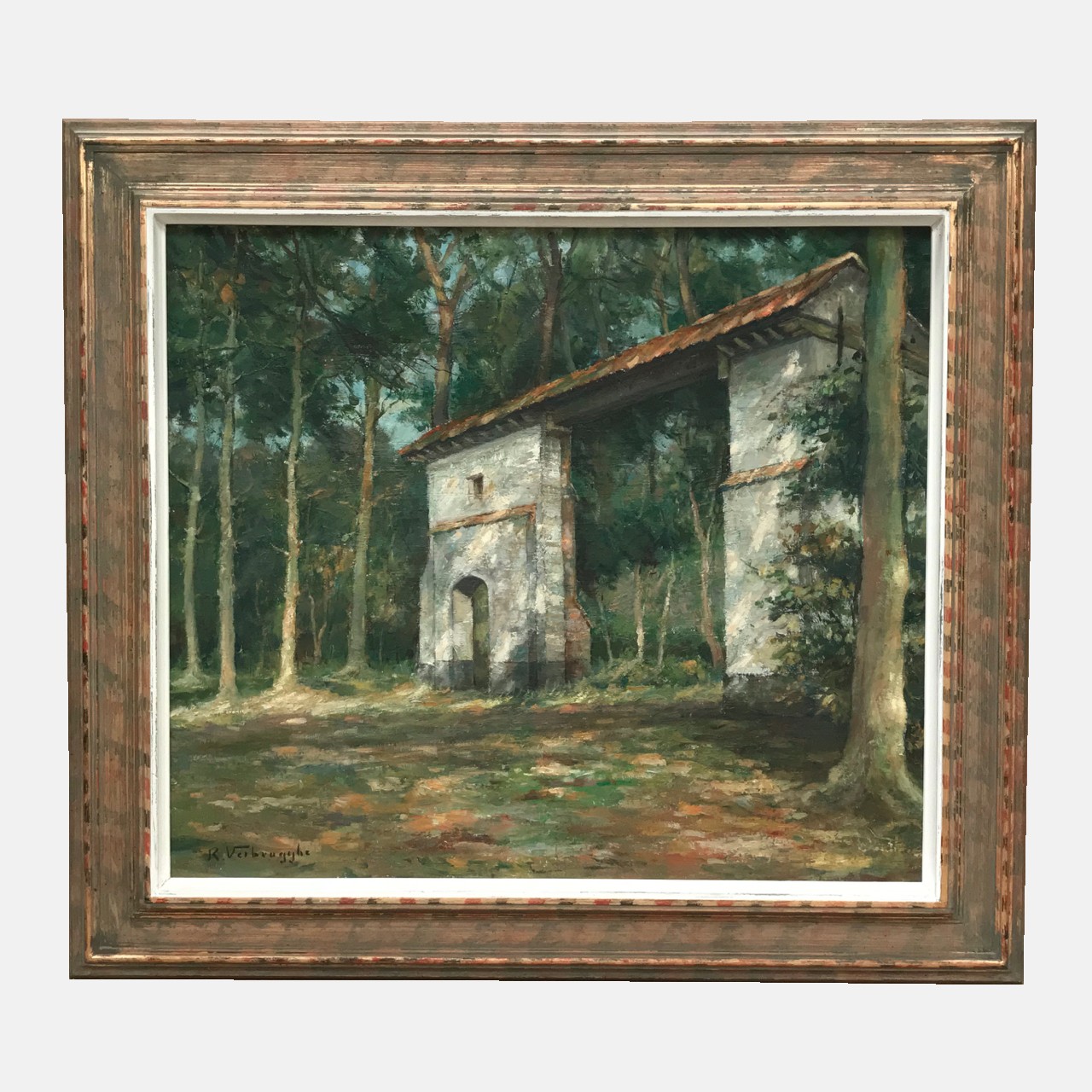 1280x1280 Vintage Gate Painting By R. Verbrugghe - Gate Painting