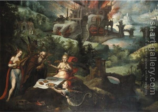 600x425 Landscape With The Temptation Saint Anthony With The Gates - Gates Of Hell Painting