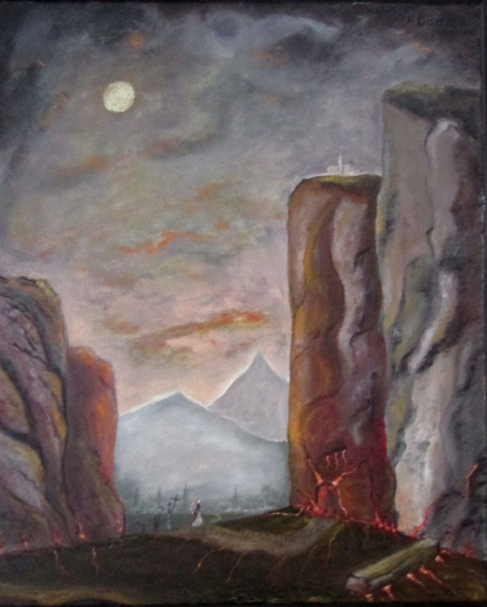 963x1200 St. Selenia - Gates Of Hell Painting