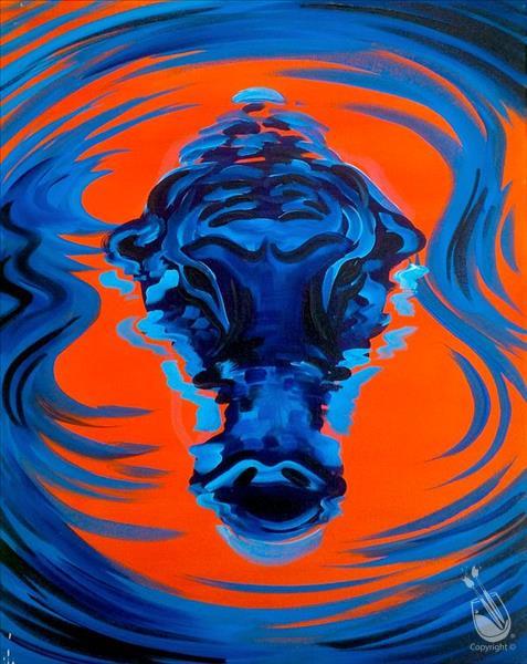 477x600 Gainesville Gator - Gator Painting