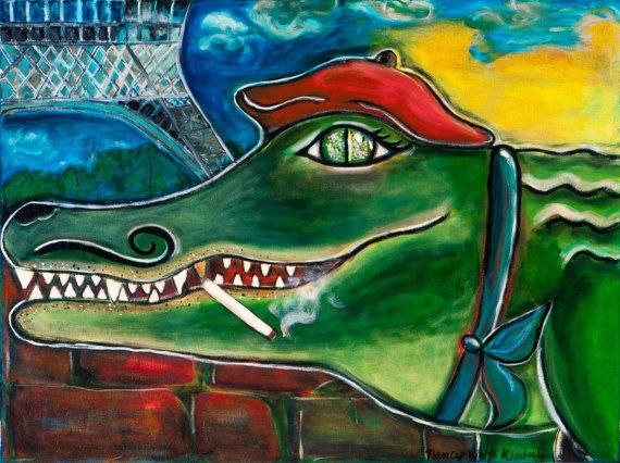 570x426 I Love This Gator! Artistical Inspirations Food - Gator Painting