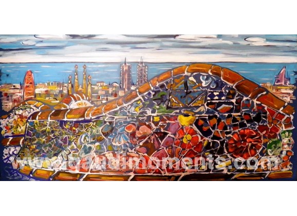 578x420 Oil Painting - Gaudi Painting