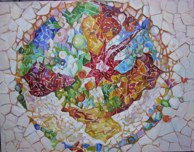 770x604 Saatchi Art Memories Of Gaudi Painting By Evgeniya Buyanova - Gaudi Painting