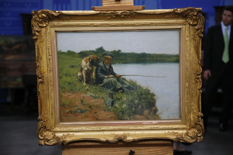 800x533 Late 19th Century Gilbert Gaul Painting Antiques Roadshow Pbs - Gaul Painting