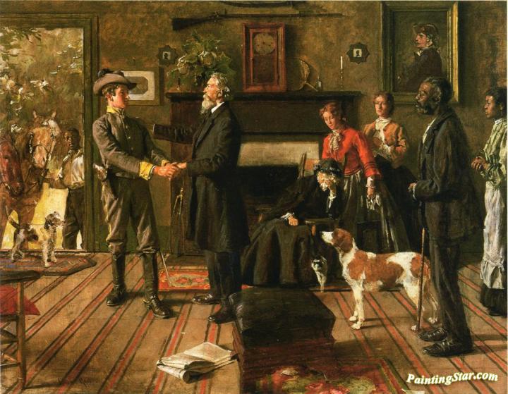 720x559 Leaving Home Artwork By William Gilbert Gaul Oil Painting Amp Art - Gaul Painting