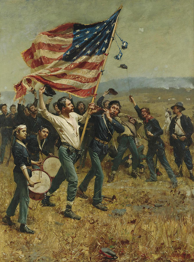 668x900 The Song Of Victory Painting By Gilbert Gaul - Gaul Painting