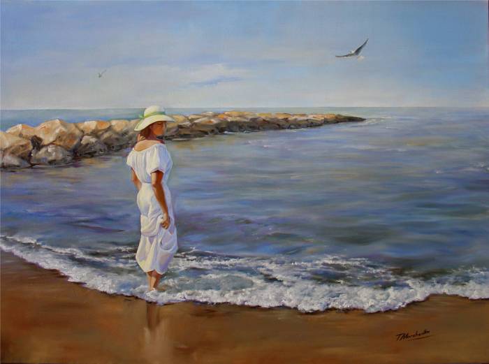 700x521 Gaviotas Tetyana Marchenko - Gaviotas Painting
