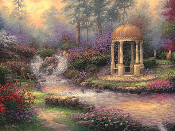 Gazebo Painting at PaintingValley.com | Explore collection of Gazebo ...