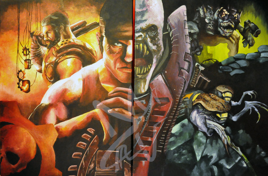 900x592 Gears Of War 3 By Cypherden - Gears Of War Painting