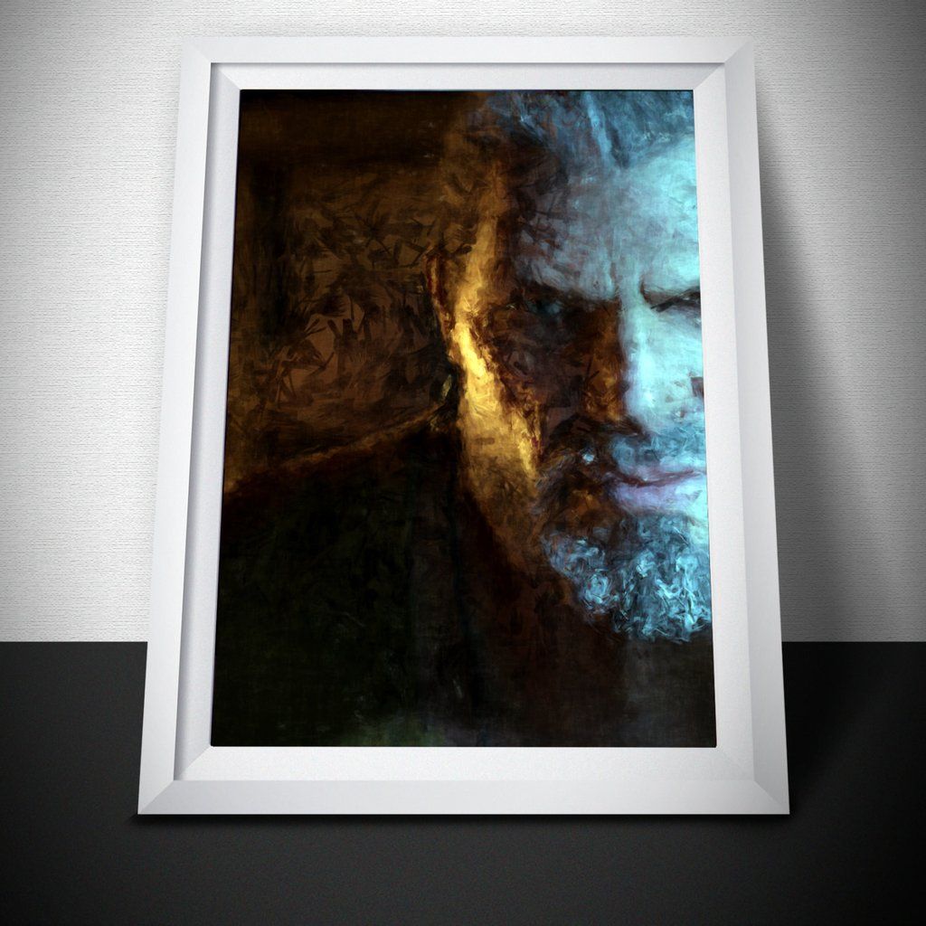 1024x1024 Gears Of War Painting Print. Marcus Fenix Poster Clothing - Gears Of War Painting