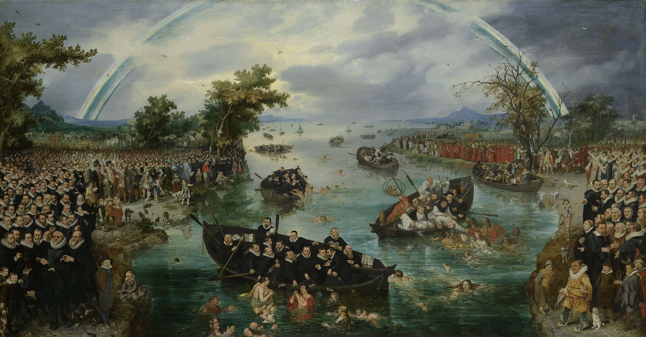 2500x1306 Fishing For Souls. 1614 Painting Adriaen Pietersz. Van De Venne - Gears Of War Painting