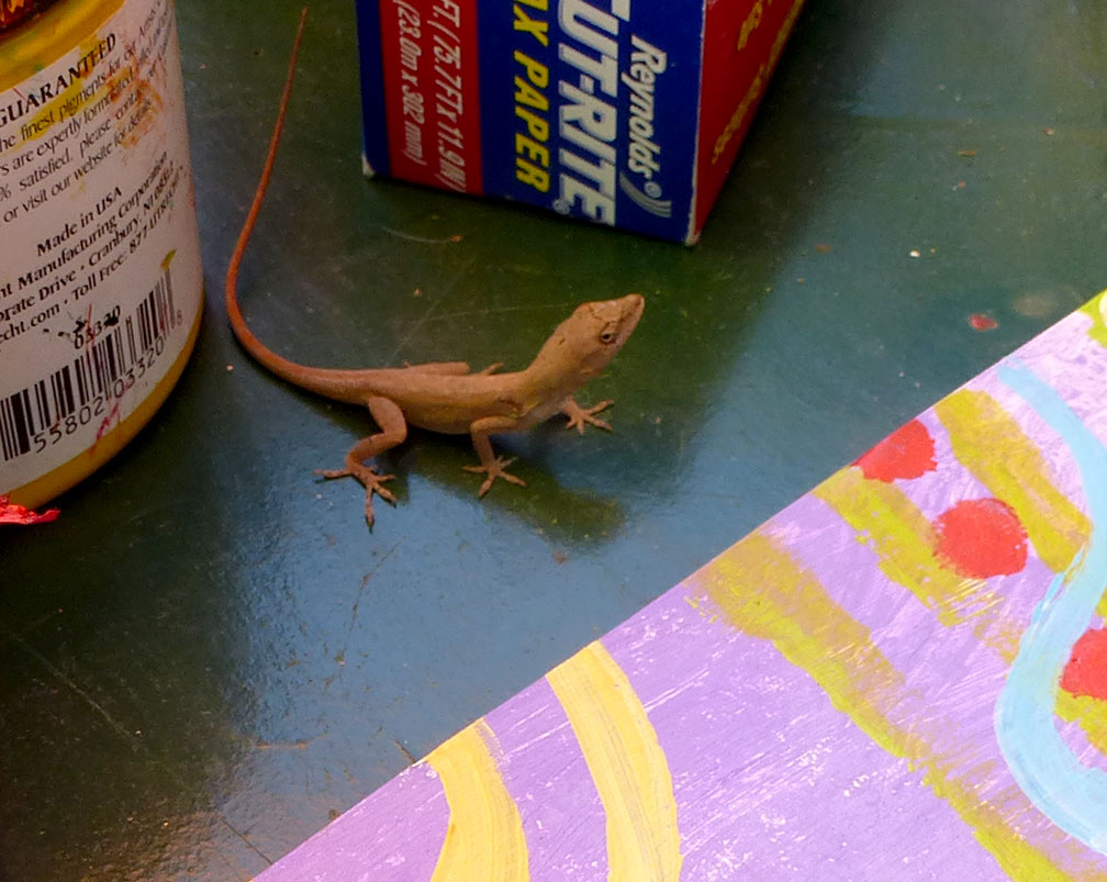 1008x803 Gecko Painting Titled Mi Amigo - Gecko Painting