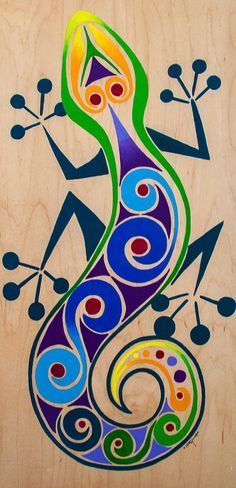 236x488 Gecko Painting - Gecko Painting