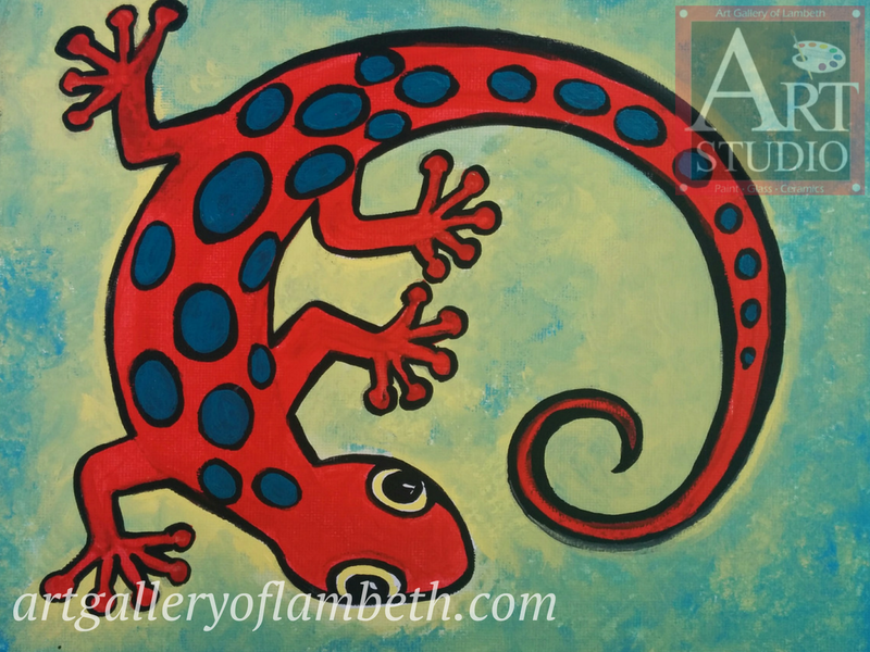 800x600 Gecko - Gecko Painting