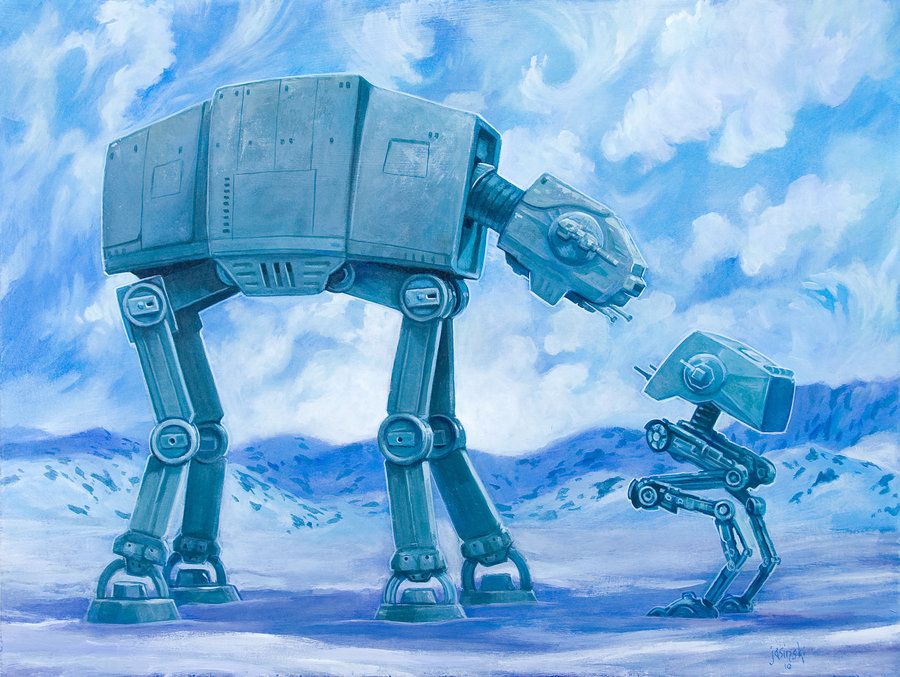 900x677 When You Need A Friend By Jasinski - Geek Painting