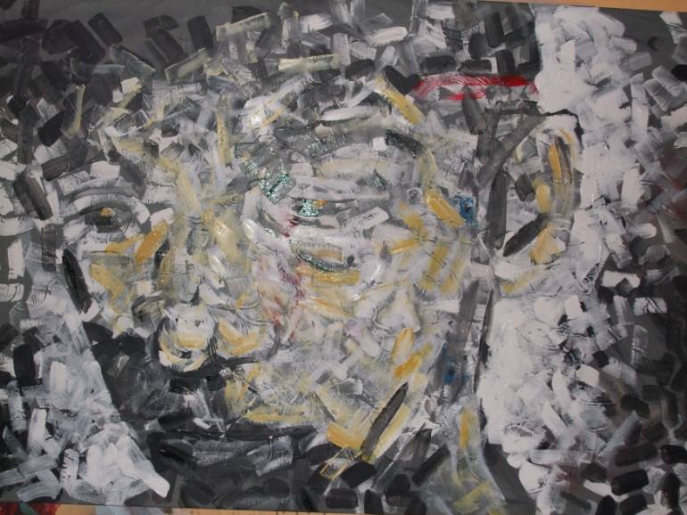 770x578 Saatchi Art Latest Geiger Count 57 Painting By John Ebus - Geiger Painting