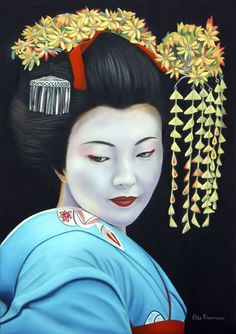 236x334 Geisha. They Always Leave The Nape Of The Neck Bare. Mystical - Geisha Girl Painting