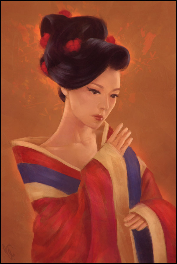 600x896 Geisha Painting 13 Day - Geisha Painting