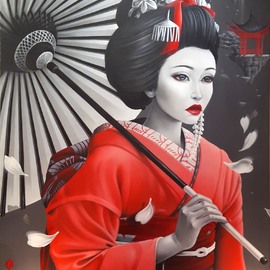 270x270 Geisha By Nikita, 2018 Painting Artsper (329422) - Geisha Painting