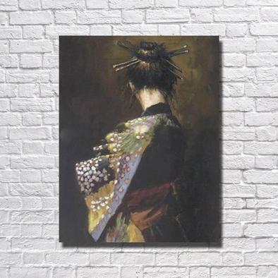 394x394 Memoirs Of A Geisha Canvas Painting Octotreasure - Geisha Painting Canvas