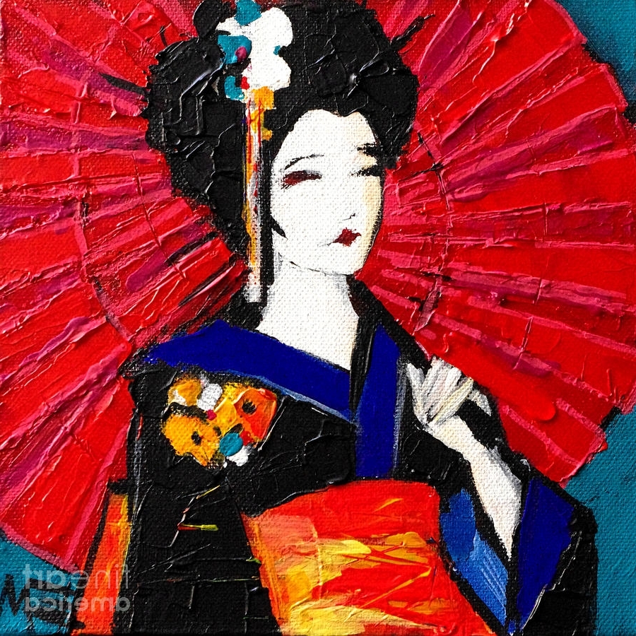 900x900 Explore Photos Of Geisha Canvas Wall Art (Showing 6 Of 15 Photos) - Geisha Painting Canvas
