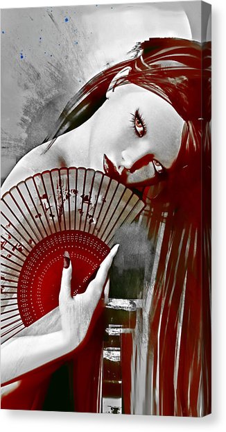 326x622 Geisha Canvas Prints Fine Art America - Geisha Painting Canvas