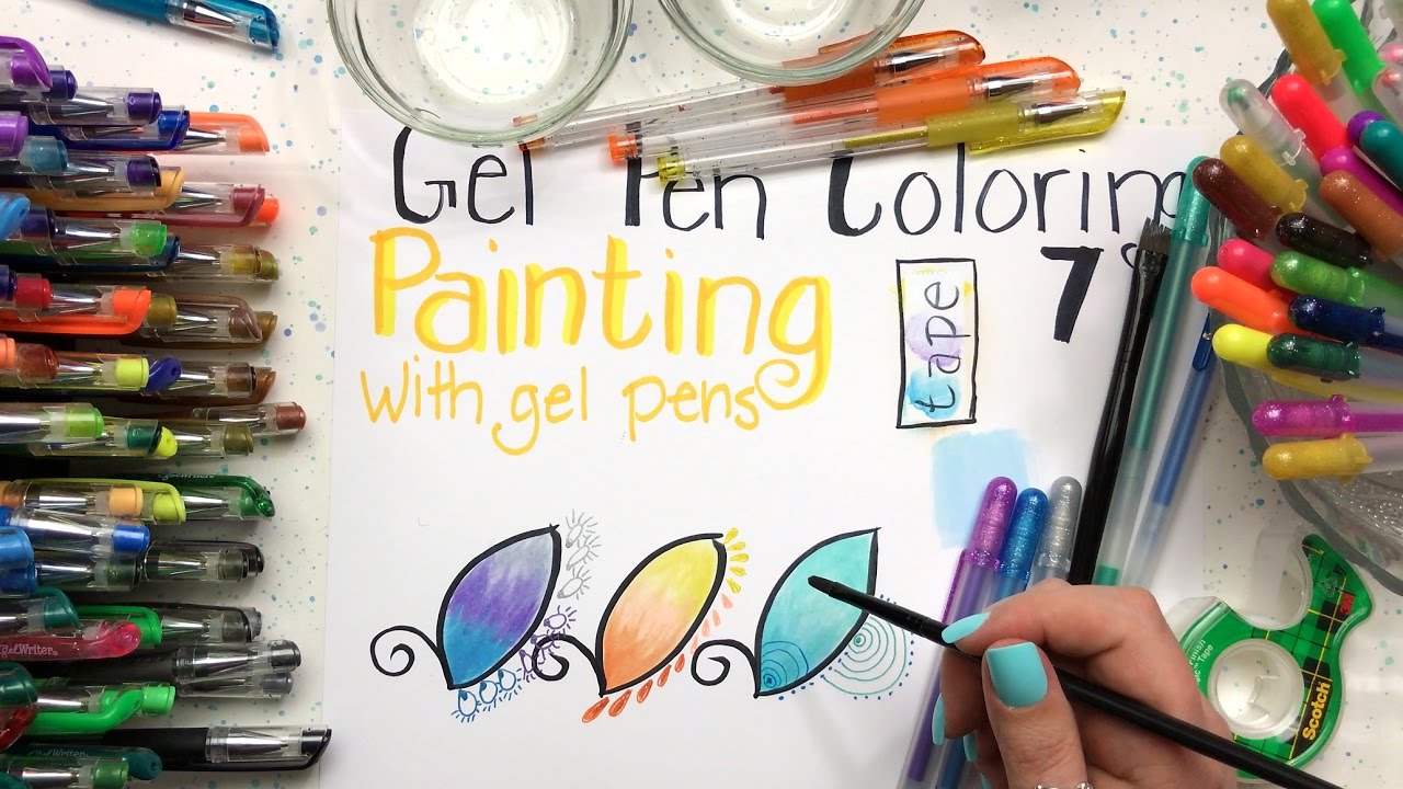1280x720 Gel Pen Coloring Part 7 - Gel Pen Painting