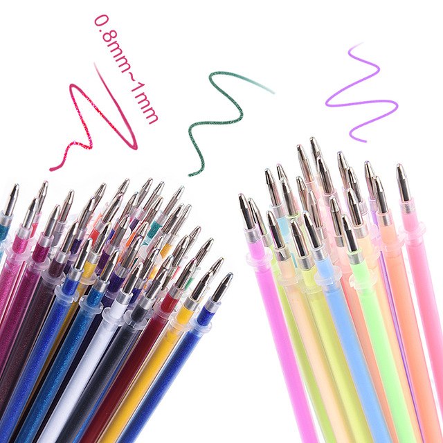 640x640 Gel Pen Refill 130 Color Gel Colors Children Drawing Painting - Gel Pen Painting