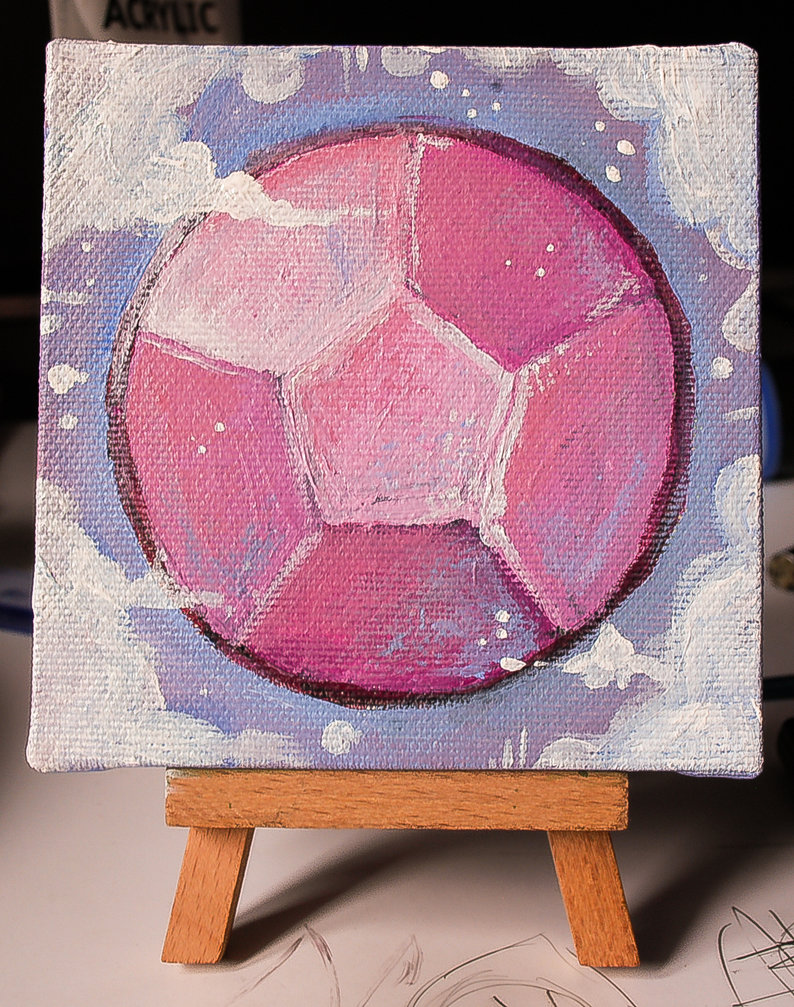 794x1007 Rose Quartz - Gem Painting