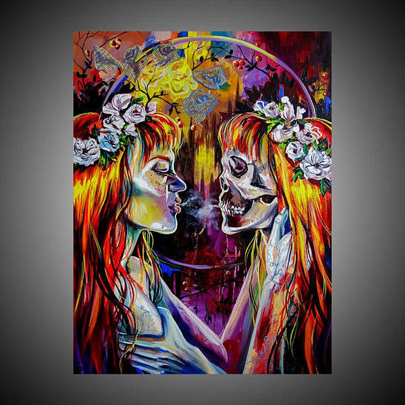 570x570 Gemini Painting Gemini Zodiac Painting Astrology Painting - Gemini Painting