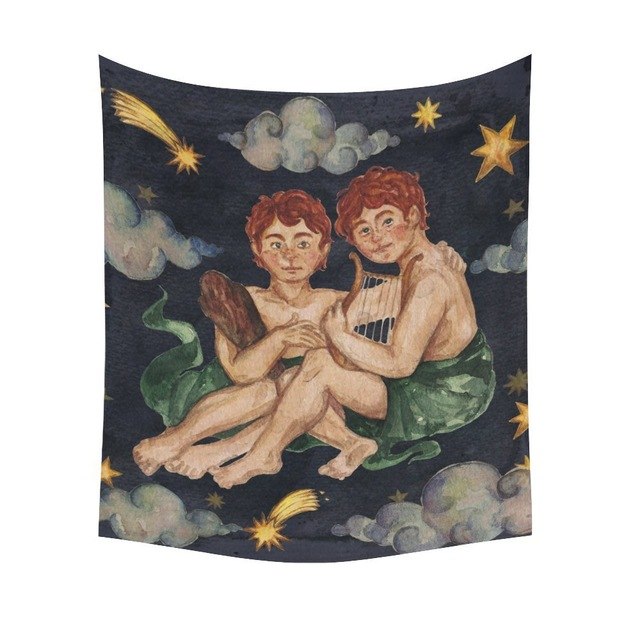 640x640 Warm Tour Vintage Retro Gemini Painting Home Decor Wall Art - Gemini Painting