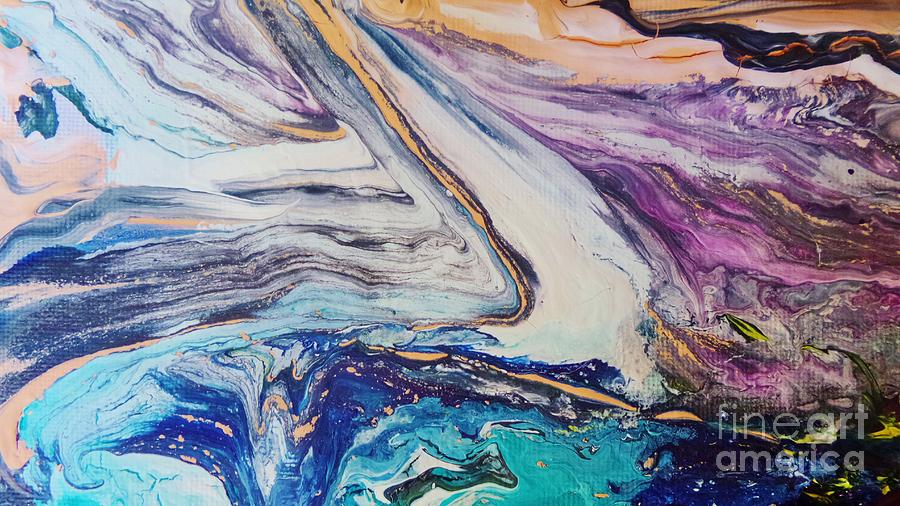 900x506 Gemstone Art Painting 1 Painting By Dunia F - Gemstone Art Painting